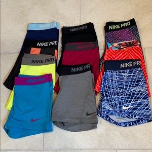 Nike pro shorts 10 pairs, SOLD SOLD SOLD